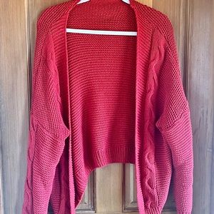 Oversized Red Sweater